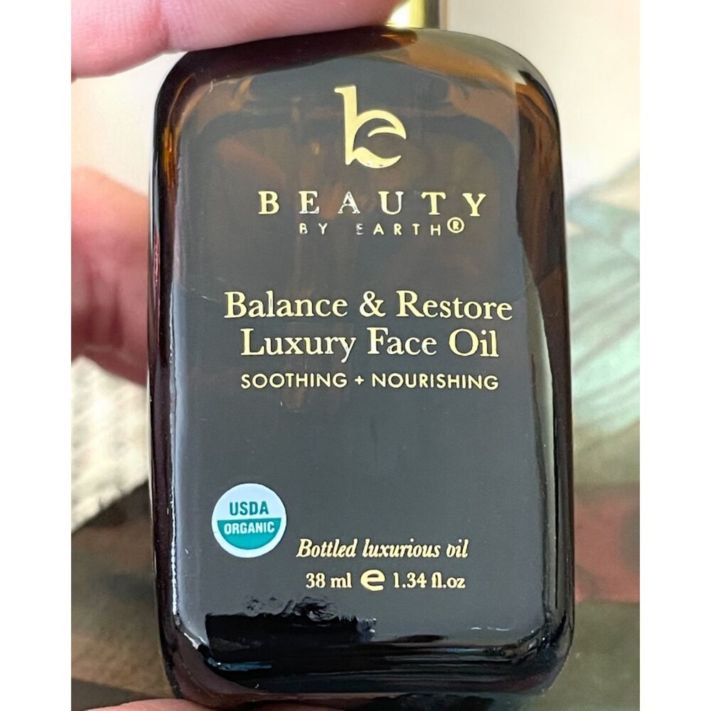 Beauty by Earth Balance & Restore Skin Luxury Face Oil Soothe Hydrate Nourish